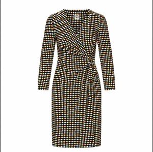 Anne Klein Polka-dot Wrap Dress